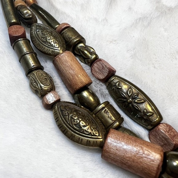 The Limited Vintage Leather Beaded Belt Women’s M Boho - Picture 4 of 7